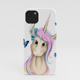 Unicorn Foal Bust iPhone Case