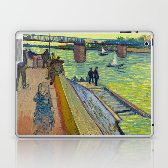 Le Pont de Trinquetaille in Arles, 1888 by Vincent van Gogh Laptop & iPad Skin
