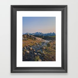 Peaceful Stream in the Mountains Framed Art Print