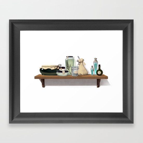 Potions and Poultices Framed Art Print