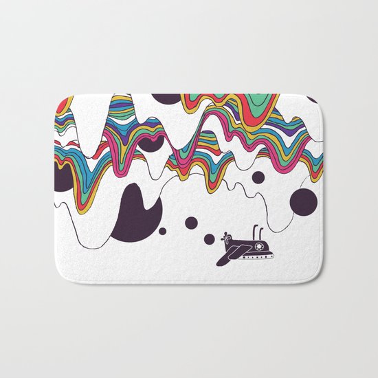 Psychedelic Planet Bath Mat