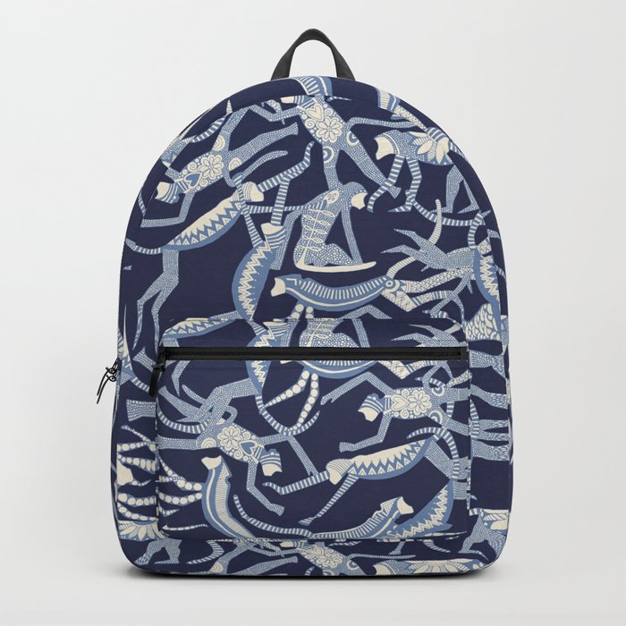 monkey blue Backpack