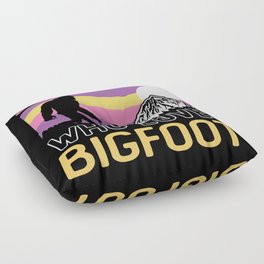 Just A Girl Who Loves Bigfoot Sasquatch Floor Pillow