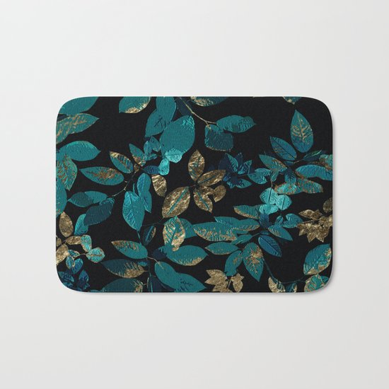 Seamless Blossom Pattern Bath Mat