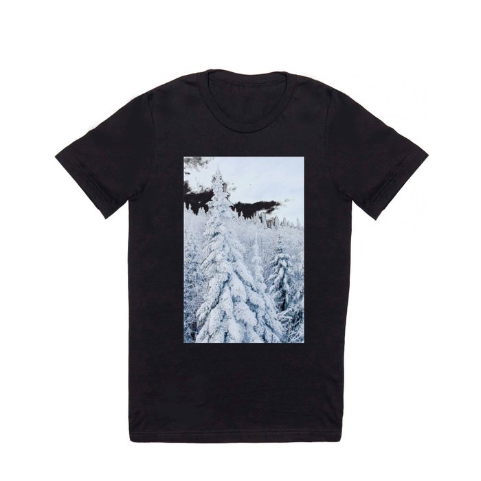 Snow covered forest T Shirt