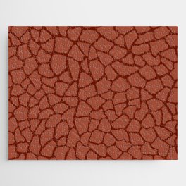 Mosaic Abstract Art Ruby Jigsaw Puzzle