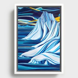 Floating Forms :: Antarctica Framed Canvas