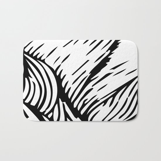 woodcut Bath Mat