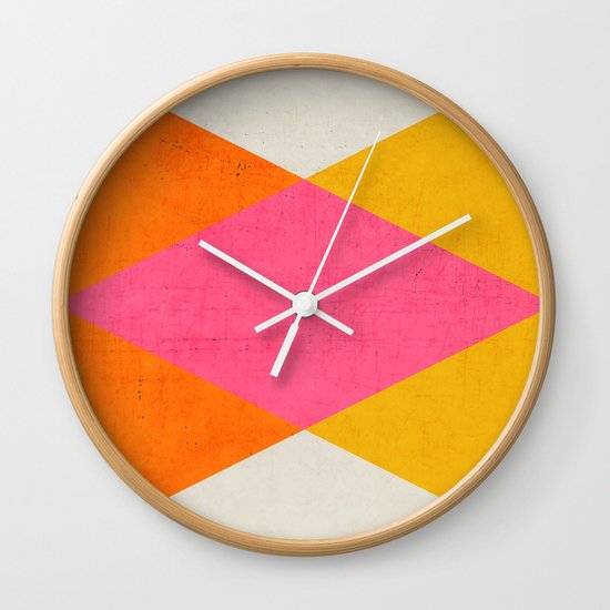 summer triangles Wall Clock