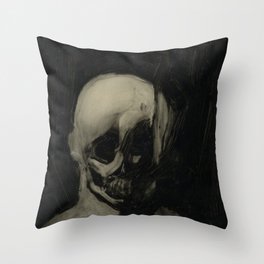 Ghost Skull Throw Pillow