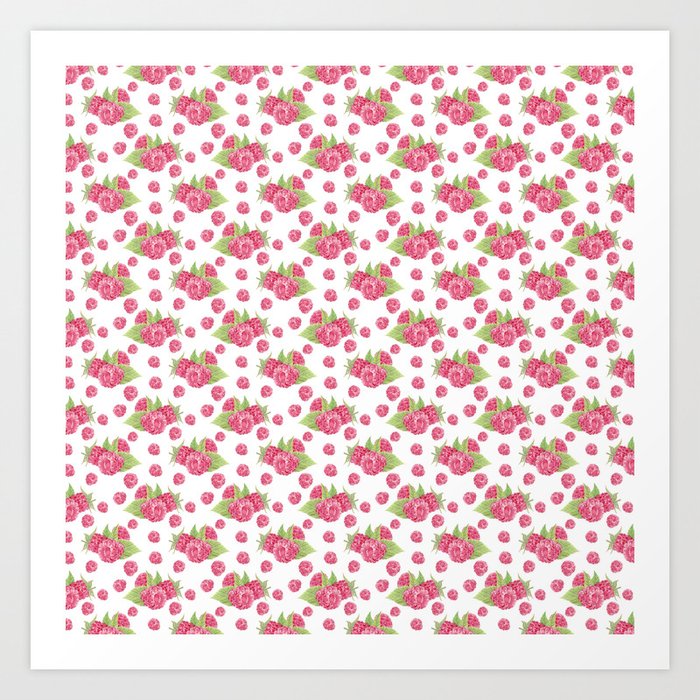 Pinky Raspberry Art Print