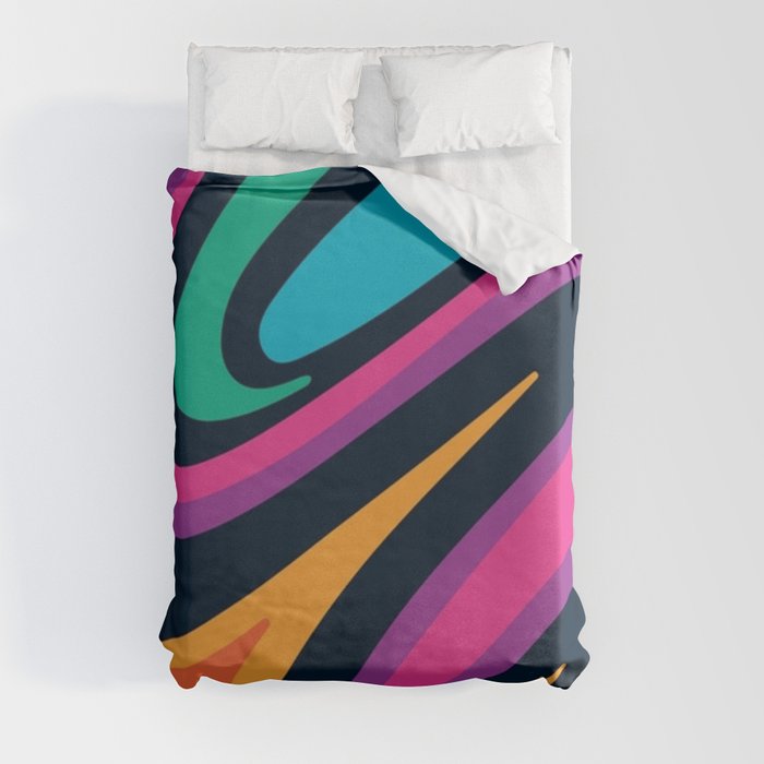 Psychedelic Sexy Multicolored Dreams of Marble Duvet Cover