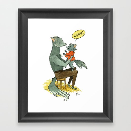 Wolfman and Wolfson Framed Art Print