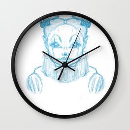 CircusLife Wall Clock | Digital, Drawing, Circus, Blue 