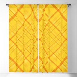 Yellow Crosses Blackout Curtain