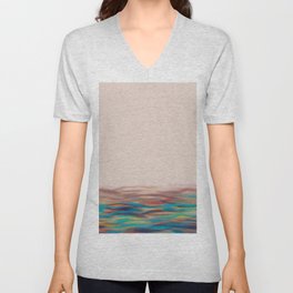Abstract - Ocean V Neck T Shirt