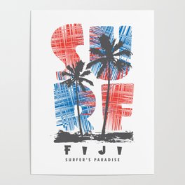 Fiji surf paradise Poster