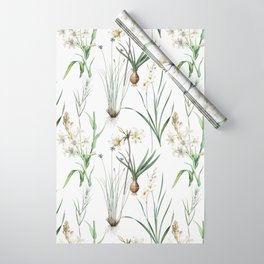 Vintage Botanical Art Pattern Wrapping Paper