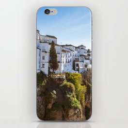 Spain Photography - Beautiful Village By A Small Cliff iPhone Skin