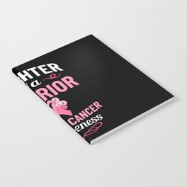 Breast Cancer Ribbon Awareness Pink Quote Notebook