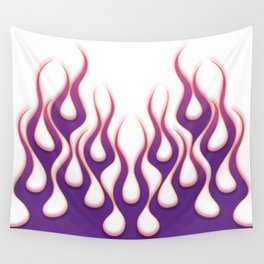 Purple Flames Wall Tapestry