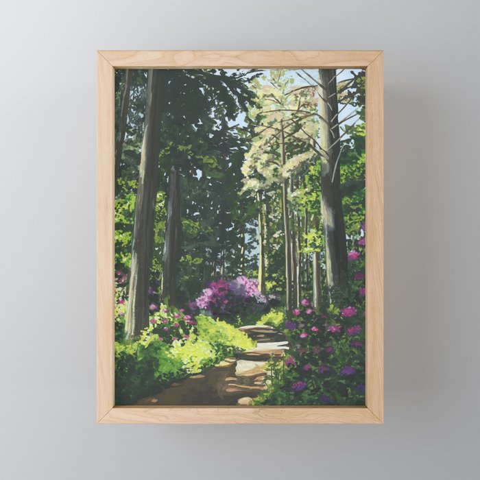 Forest Path Framed Mini Art Print