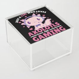 Just A Girl Who Loves Axolotls And Gaming Acrylic Box