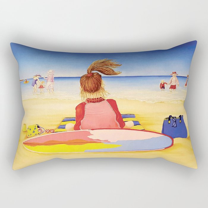 Williamstown Beach Day Rectangular Pillow