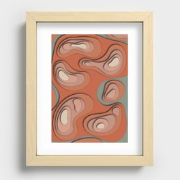 Terraform in Pumpkin Spice Recessed Framed Print