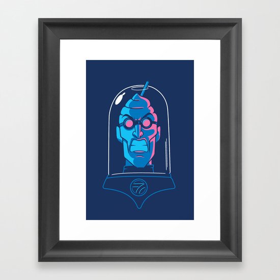 Mr. Brain Freeze Framed Art Print