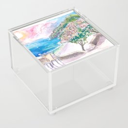 Incredible Seaview Cafe with Positano Amalfi Coast and Sea Acrylic Box