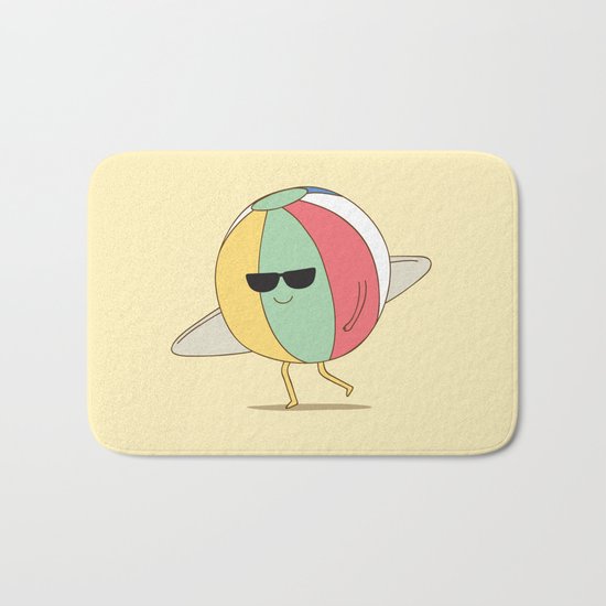 beach ball Bath Mat
