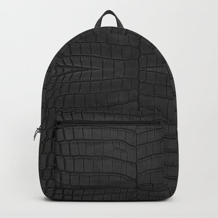 Croc top print backpack