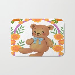 Summer Teddy Bear Bath Mat