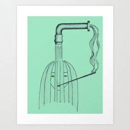 Shower Me With Me or All Piped Up Art Print