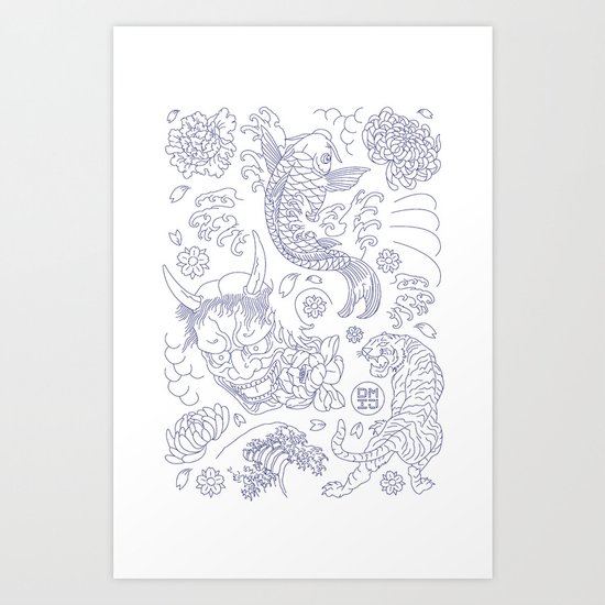 Japanese Tattoo Art Print