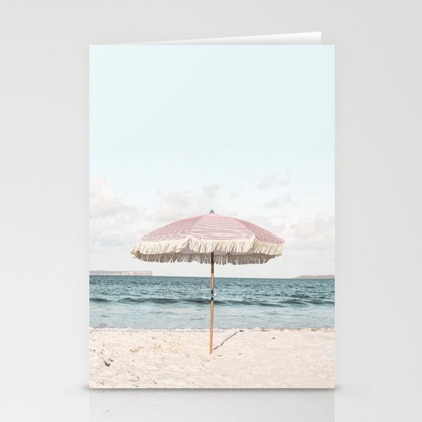 Pink Umbrella Stationery Cards