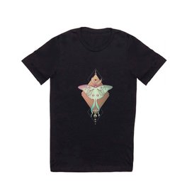 Luna Moth Magenta T Shirt