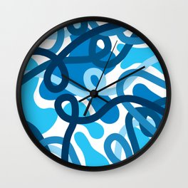 Blue Udon2 Wall Clock