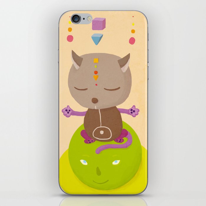 Yoga cat iPhone Skin