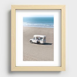 Ice Cream Truck at the Beach Recessed Framed Print
