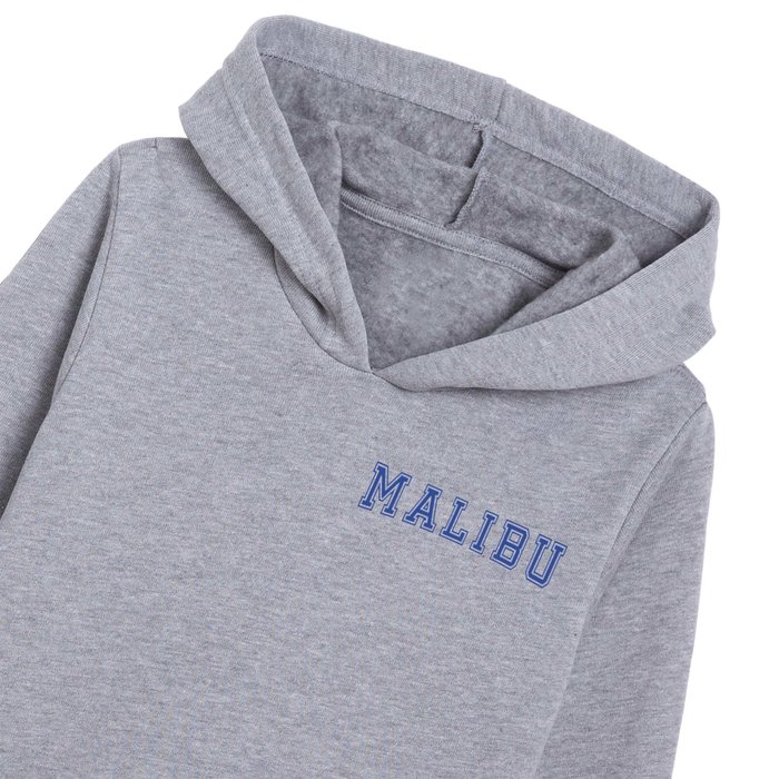 Grey and best sale blue malibu hoodie