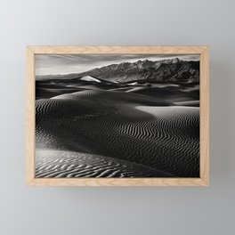 Sand Dunes, Death Valley National Park, California Framed Mini Art Print