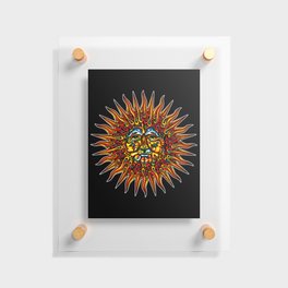 Psychedelic Sun Floating Acrylic Print