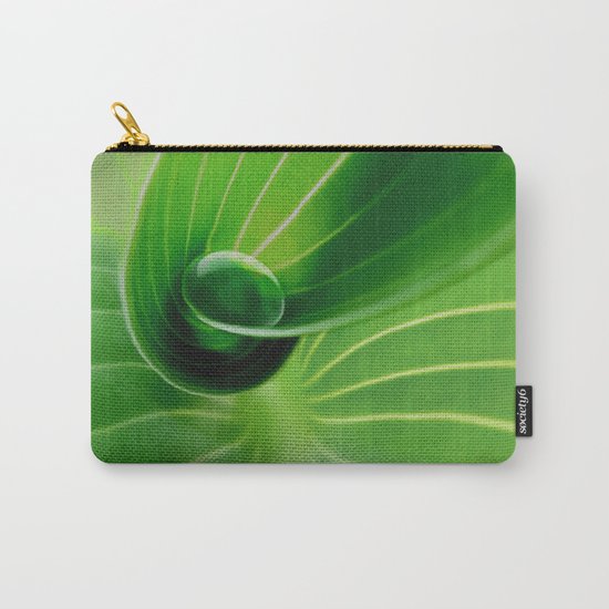 Leaf / Hosta with Drop (2) Carry-All Pouch