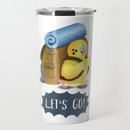 Let's Go! Cute Motivational Quote for Hiking Lovers Travel Mug