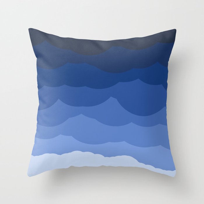 Waves Throw Pillow