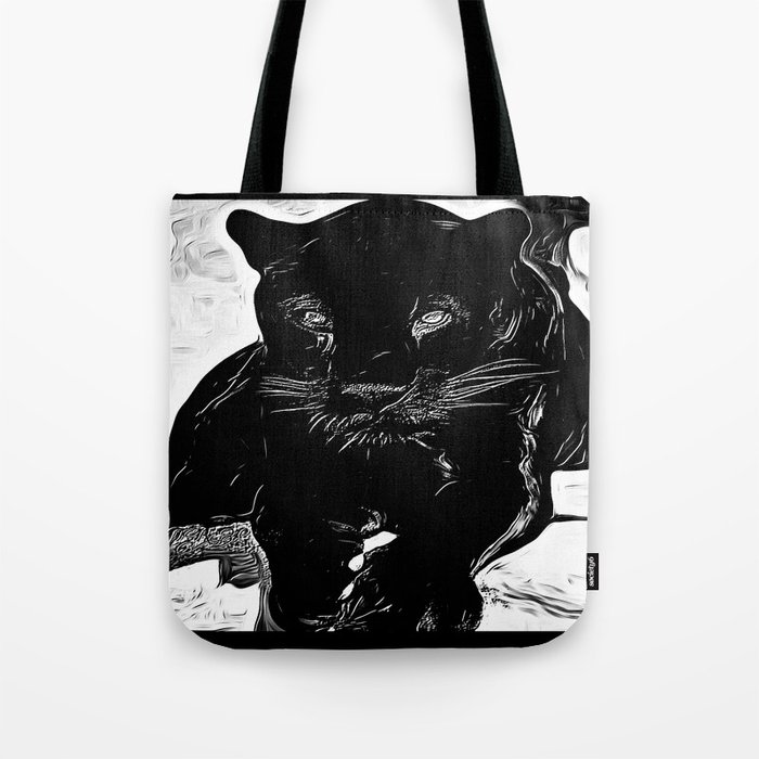 Big Cat Models Black Panthers Sasha 01 01 Tote Bag By