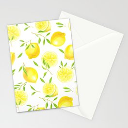 Lemons and leaves  Stationery Card