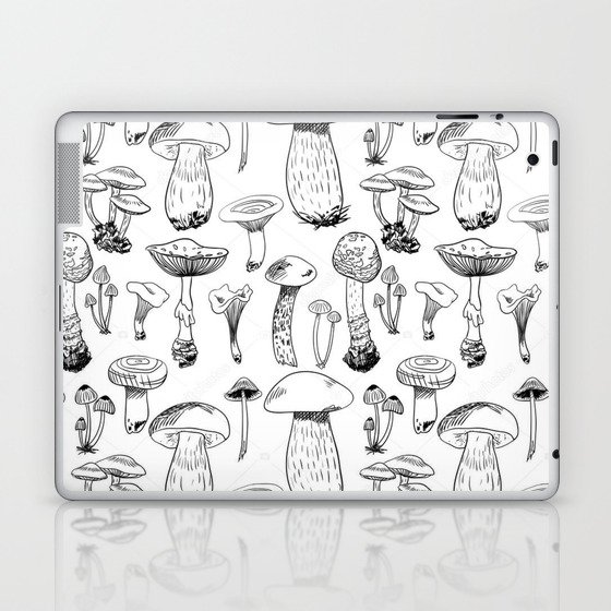 wild life mushroom / light mushroom / mushroom pattern Laptop & iPad Skin